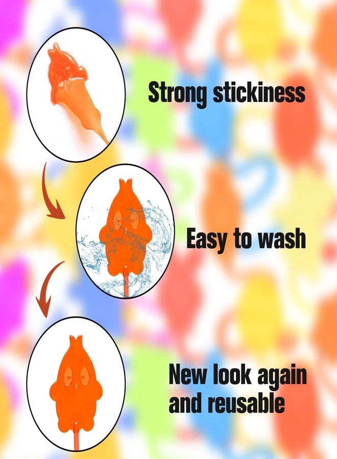 CHHOEAV 36 Pack Easter Sticky Hands Toys, Bunny Chick Egg Carrot Styles Stretchy Toys Easter Basket Stuffers, Easter Egg Fillers, Party Favors Gifts for Kids Boys Girls - Image 4